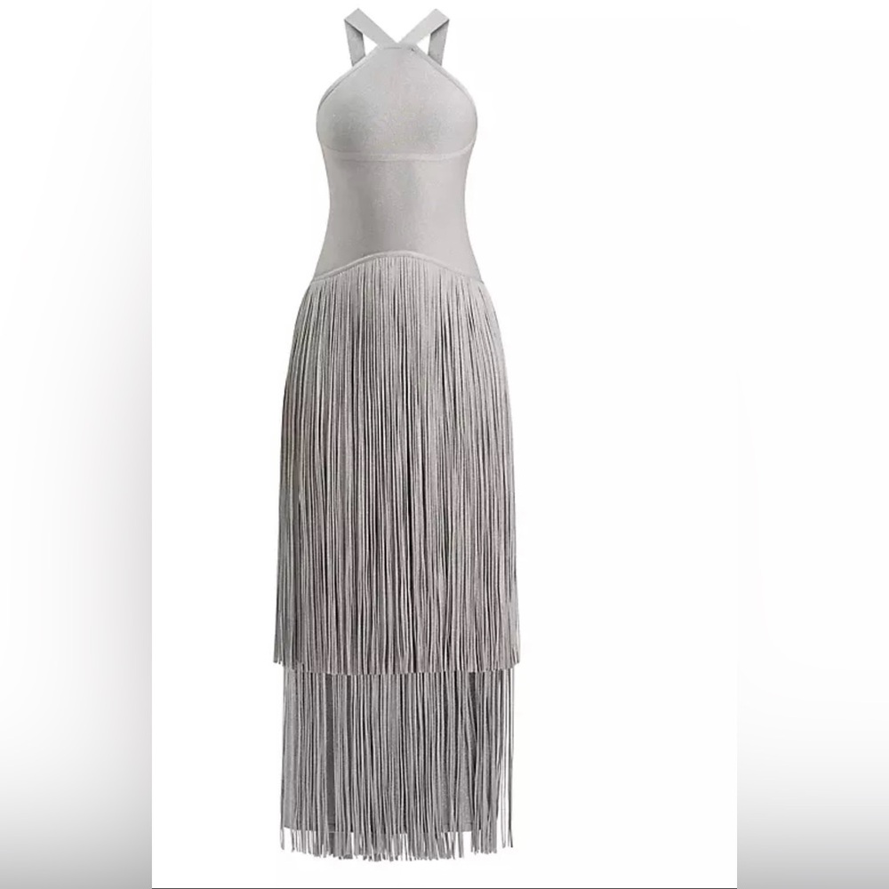 Herve Leger Metallic Dress
